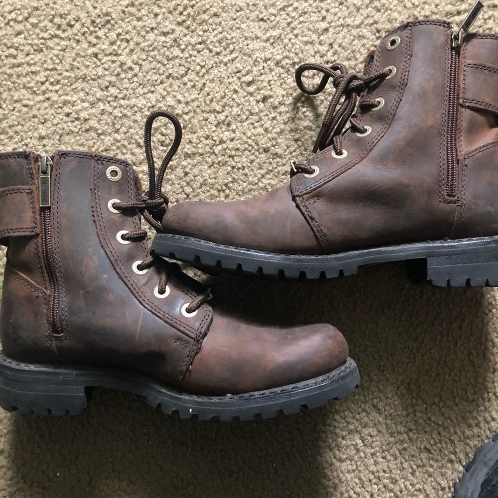 Ladies Brown Harley Davidson Riding boots